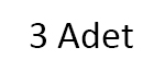 3 Adet Çubuk